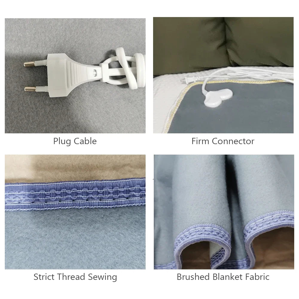 بطانية كهربائية  تدفئة فراش ترموستات بطانية التدفئة الكهربائية الشتاء الجسم أدفأ